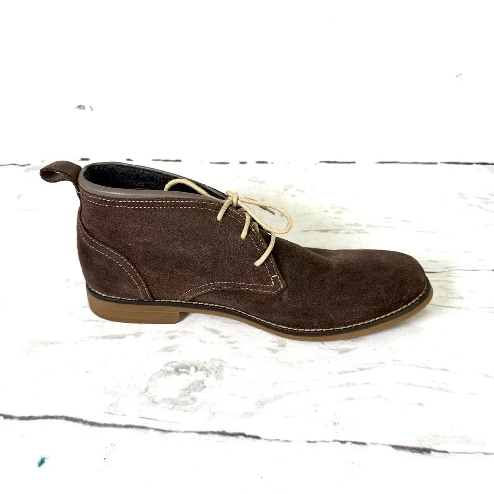 Cole Haan Shoes Mens 10.5 M Brown Chukka Ankle Boots Suede Lace Up